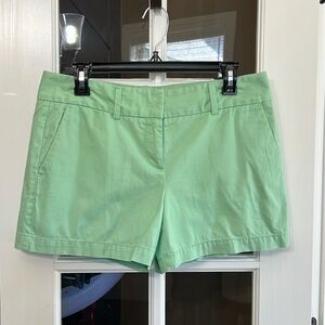 LOFT Lime Sherbert Green Flat Front  Shorts Size 4